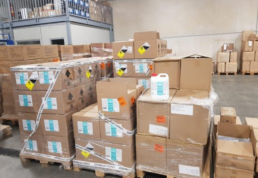 A Xunta realiza un novo envio de 3.864 unidades de material de protección para facer fronte á Covid-19 ás residencias e entidades sociais da comarca de Bergantiños-Costa da Morte